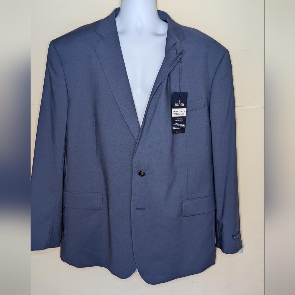 NWT Stafford Navy Blue Sports Jacket / Suit Jacket